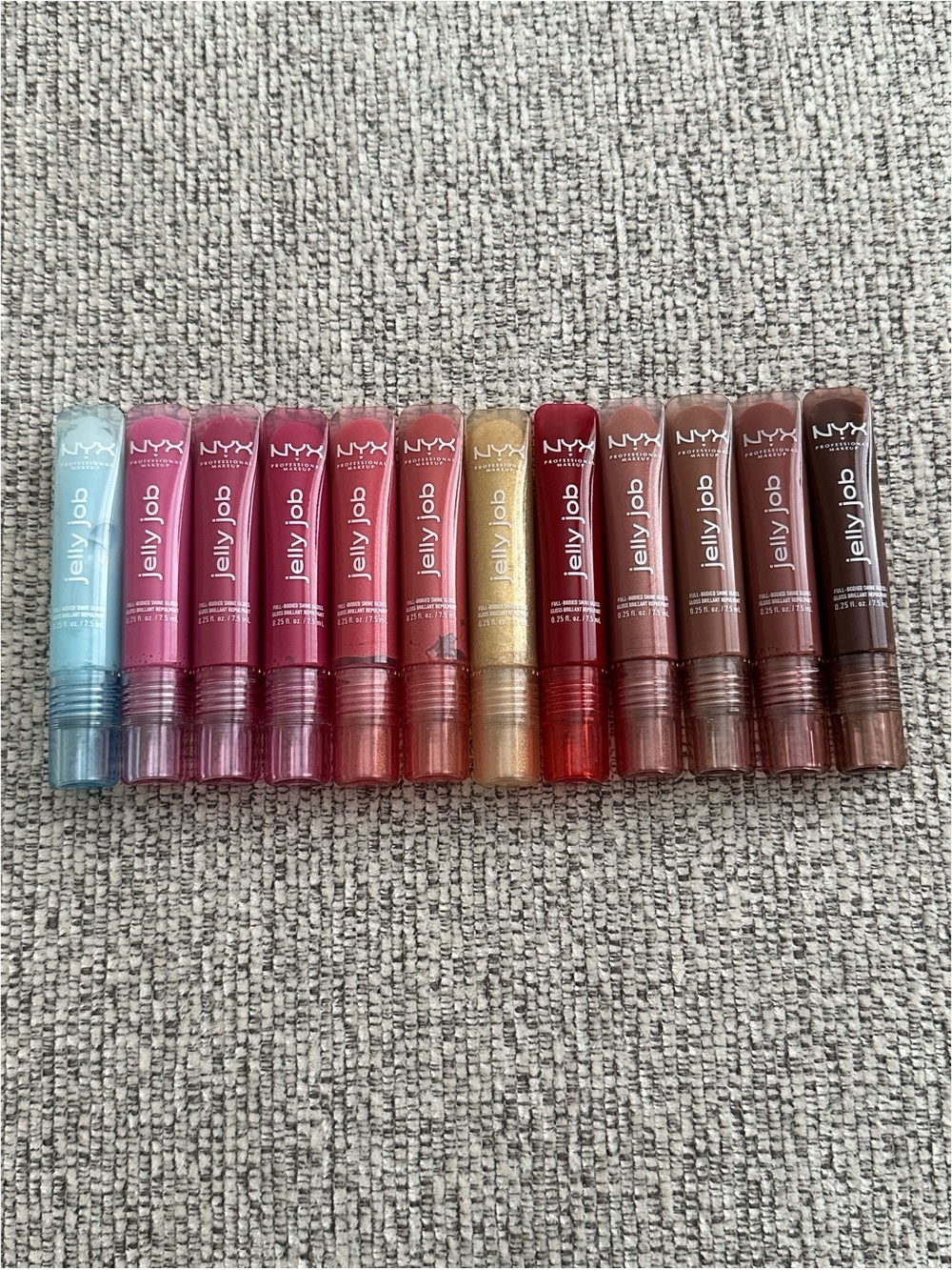 BRAND NEW NYX Makeup Jelly Job Lip Gloss Bundle - 13 Full Size Glosses